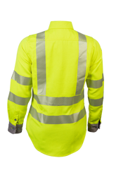 National Safety Apparel Drifire FR Women's Hi Vis Lightweight Work Shirt, Class 3, 8.2 cal/cm²